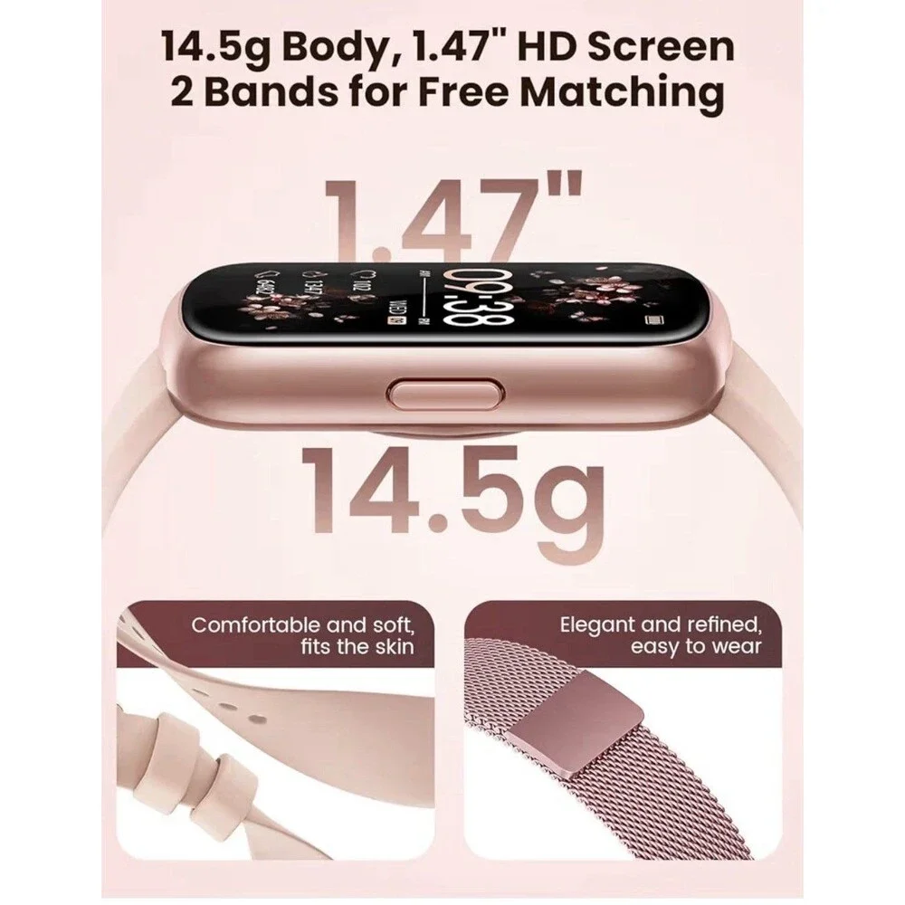 Smart Watch Health Fitness Tracker with 24/7 Heart Rate, Blood Oxygen Pressure